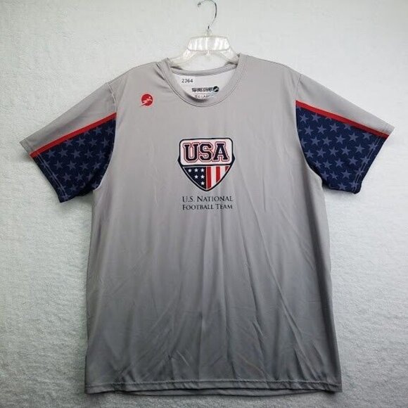 Siege Sports Sirt Mens Extra Large Compression Tee USA US National Football Team - Picture 1 of 8